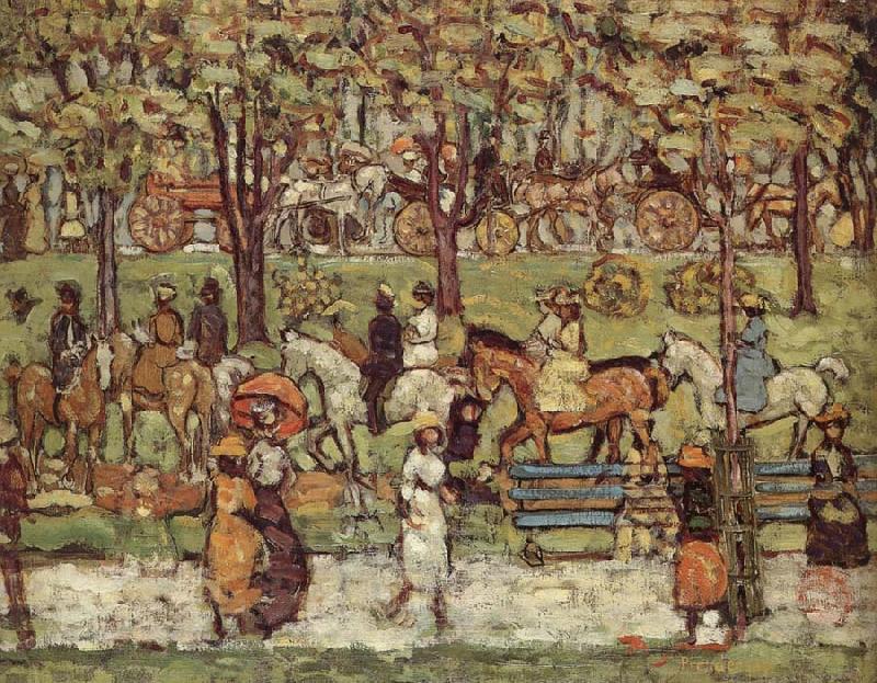 Maurice Prendergast Central Park oil painting image